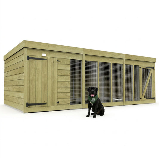 12 x 6 Dog Kennel And Run - view 2
