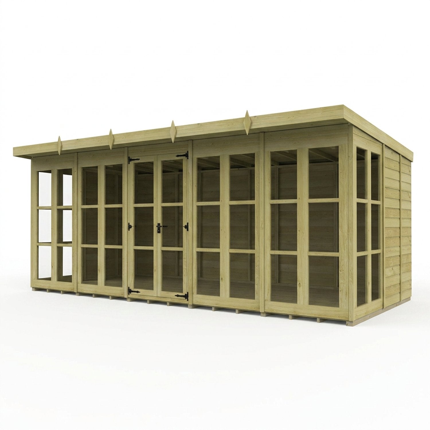 20 x 9 Georgian Window Pent Summer House - view 4