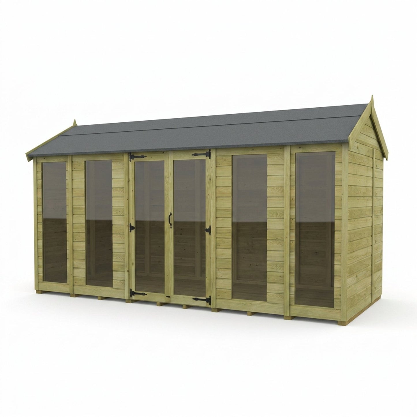 14 x 8 Apex Summer House (Full Height Window) - view 3