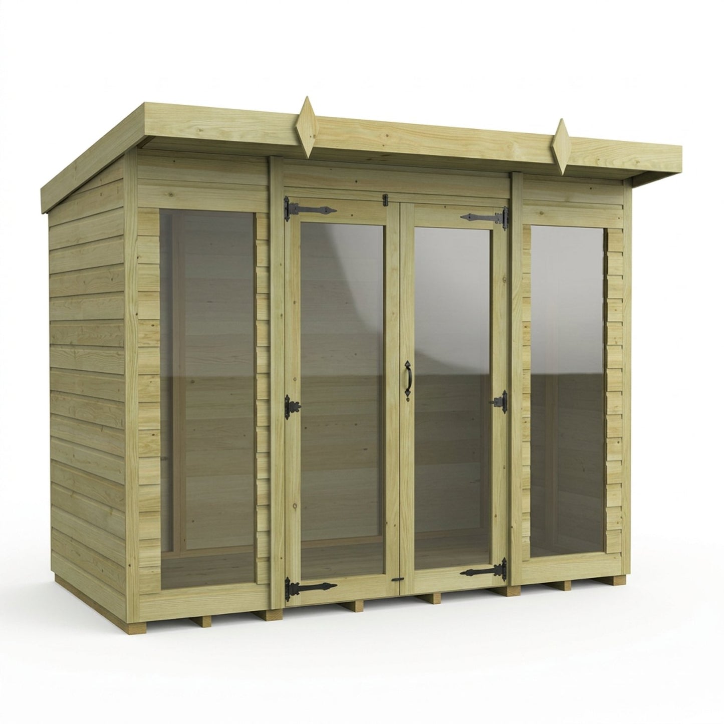 8 x 4 Pent Summer House (Full Height Window) - view 2