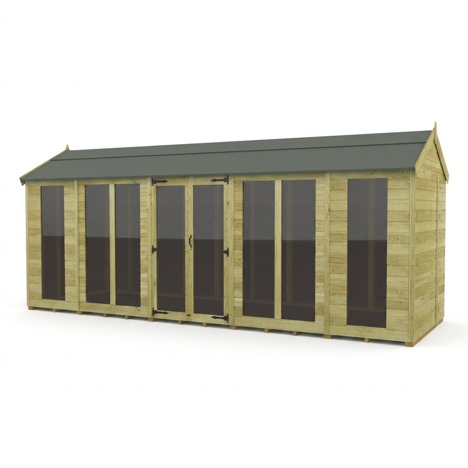 18 x 7 Apex Summer House (Full Height Window) - view 4